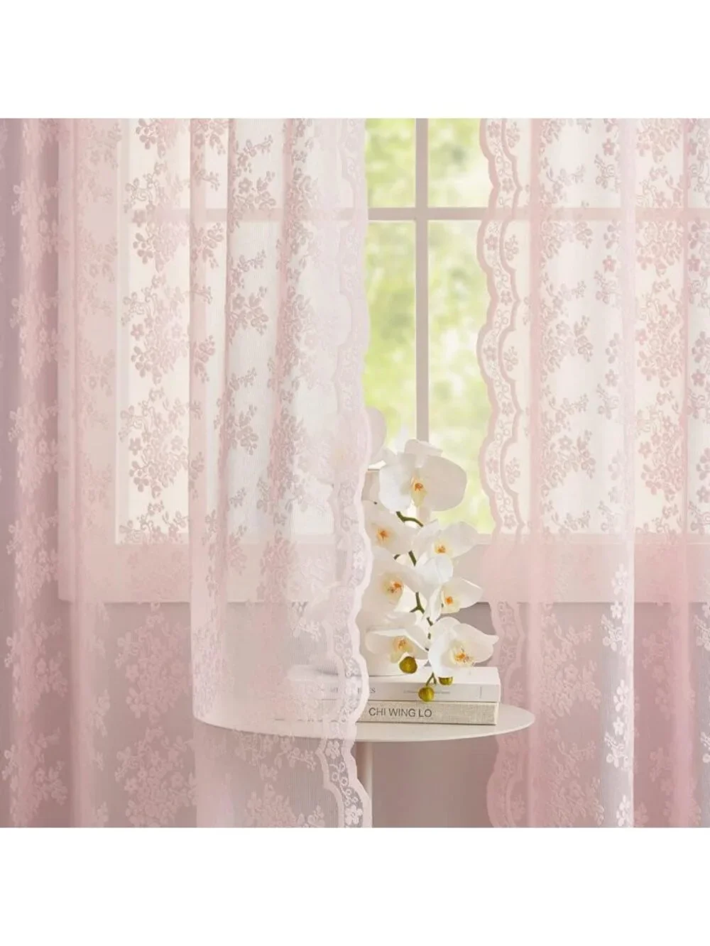 Vintage Floral Lace Curtains 84
